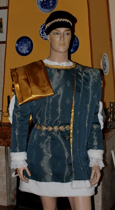 Abito Costume Storico Medievale Maschile Art QM 42