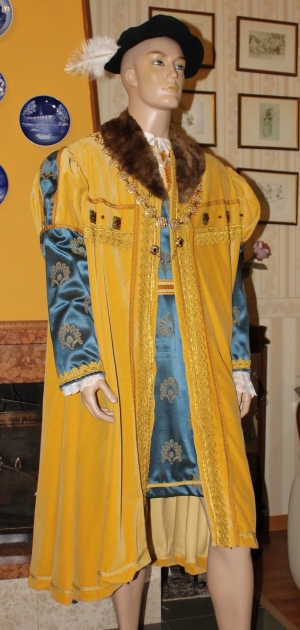 Abito Costume Storico Medievale Maschile Art QM 41